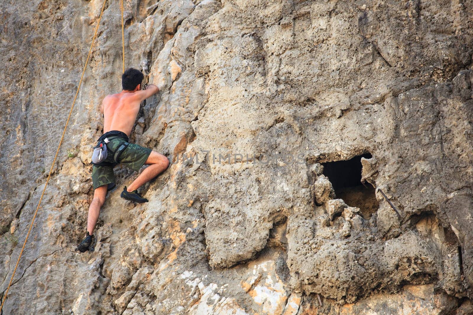 Young Climber on Sistiana rock - Trieste