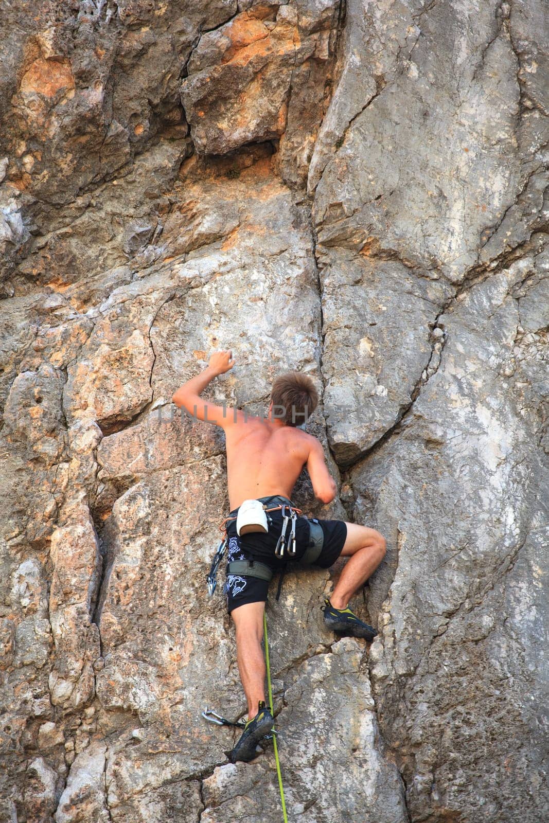 Young Climber on Sistiana rock - Trieste