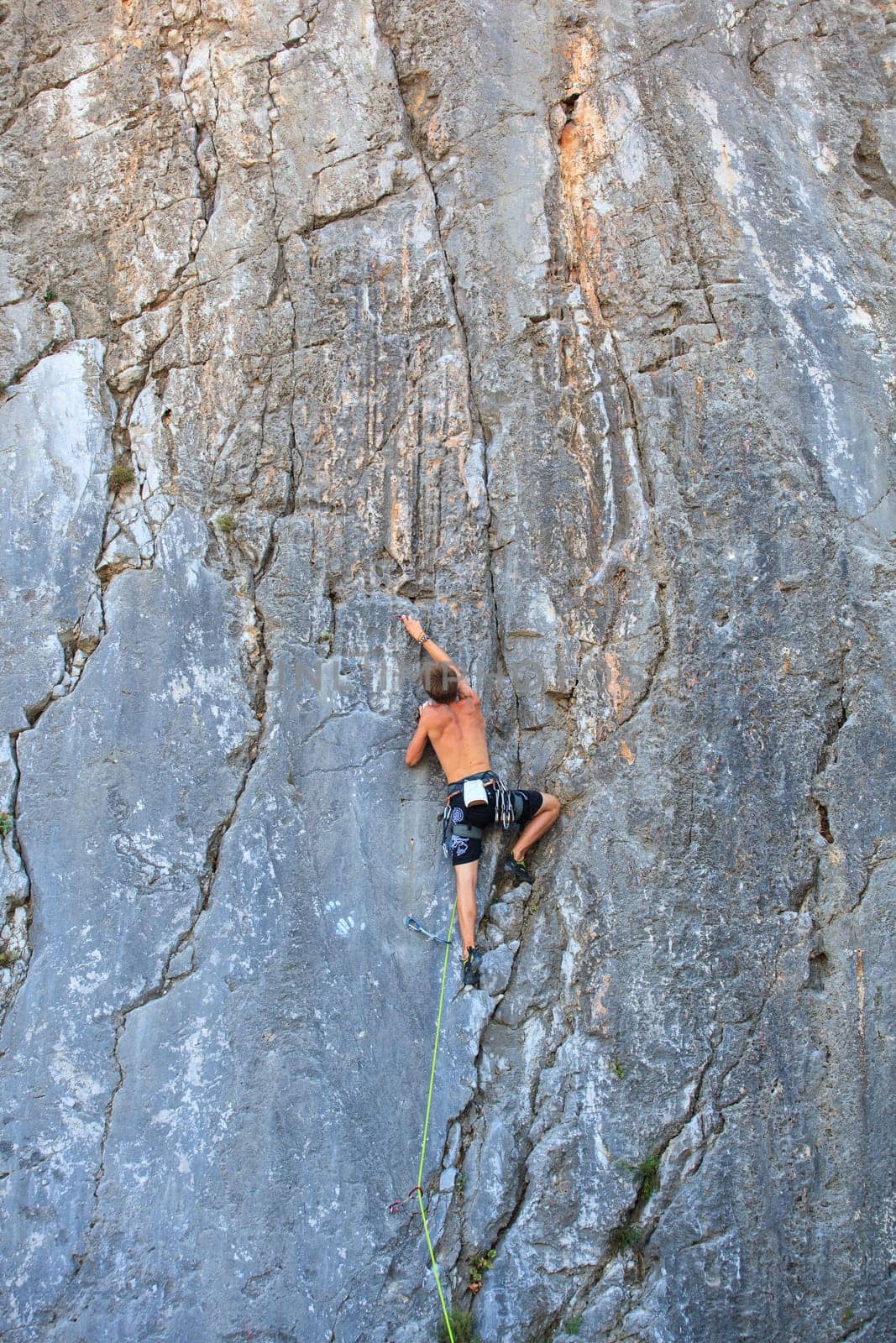 Young Climber on Sistiana rock - Trieste