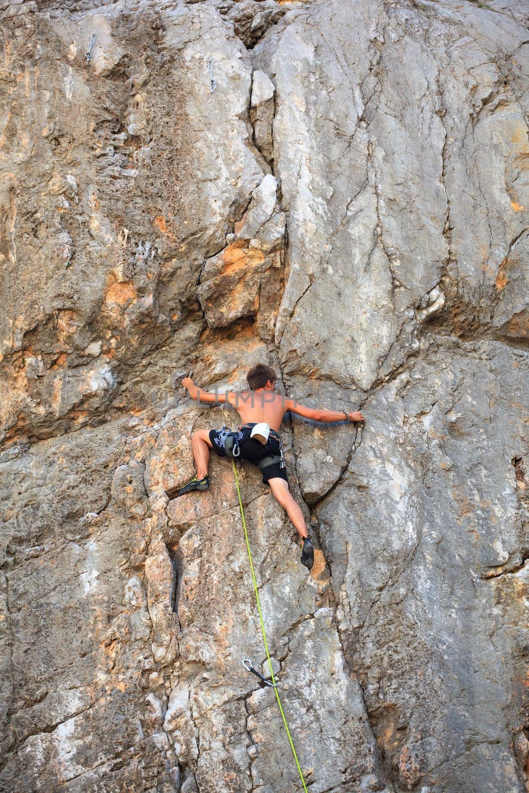 Young Climber on Sistiana rock - Trieste