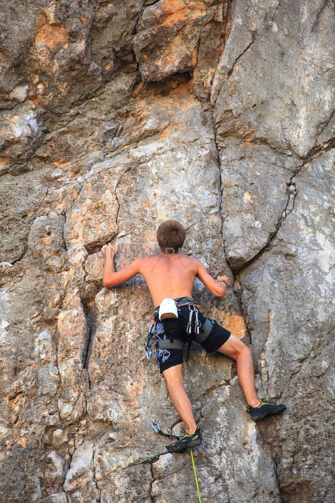 Young Climber on Sistiana rock - Trieste