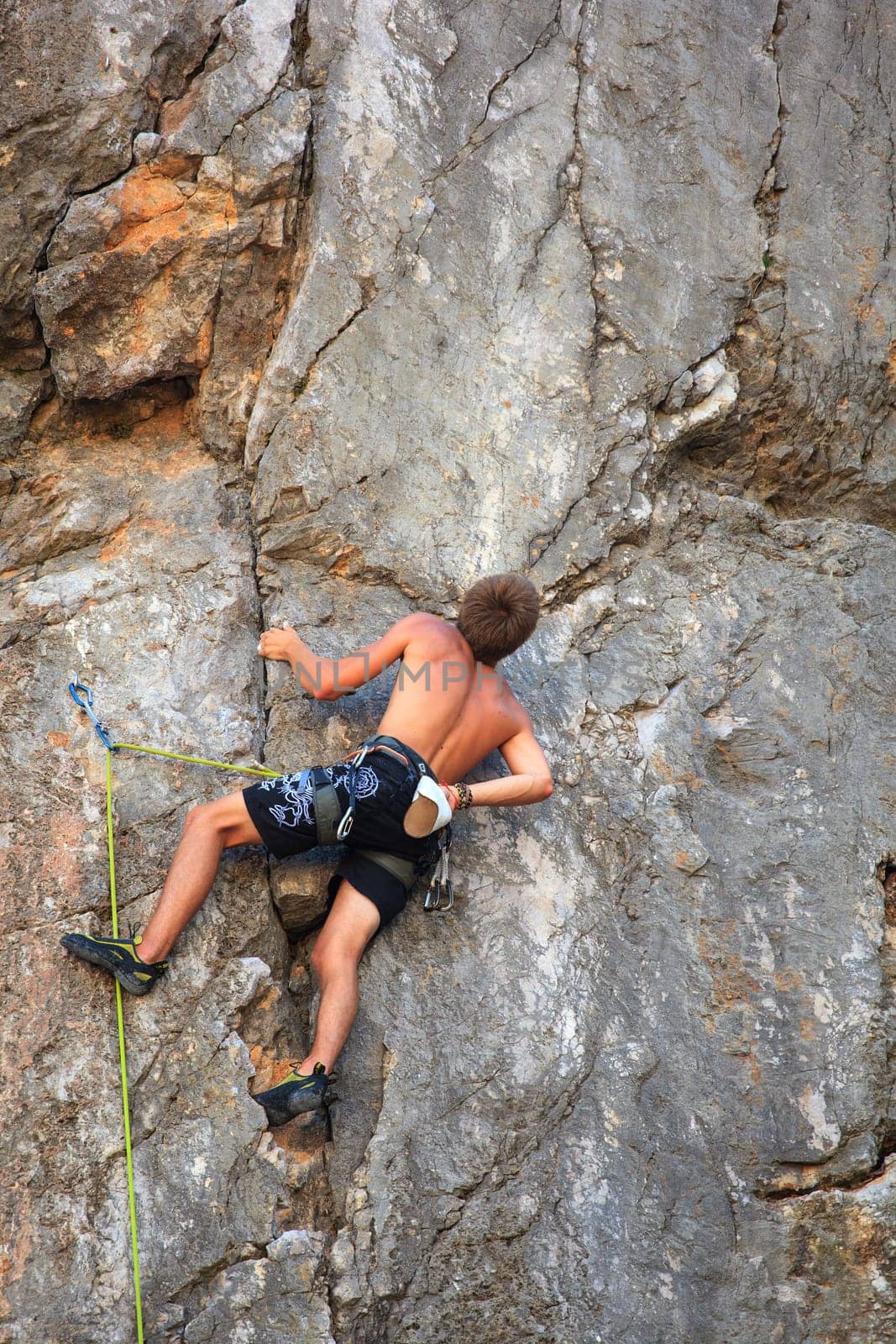 Young Climber on Sistiana rock - Trieste