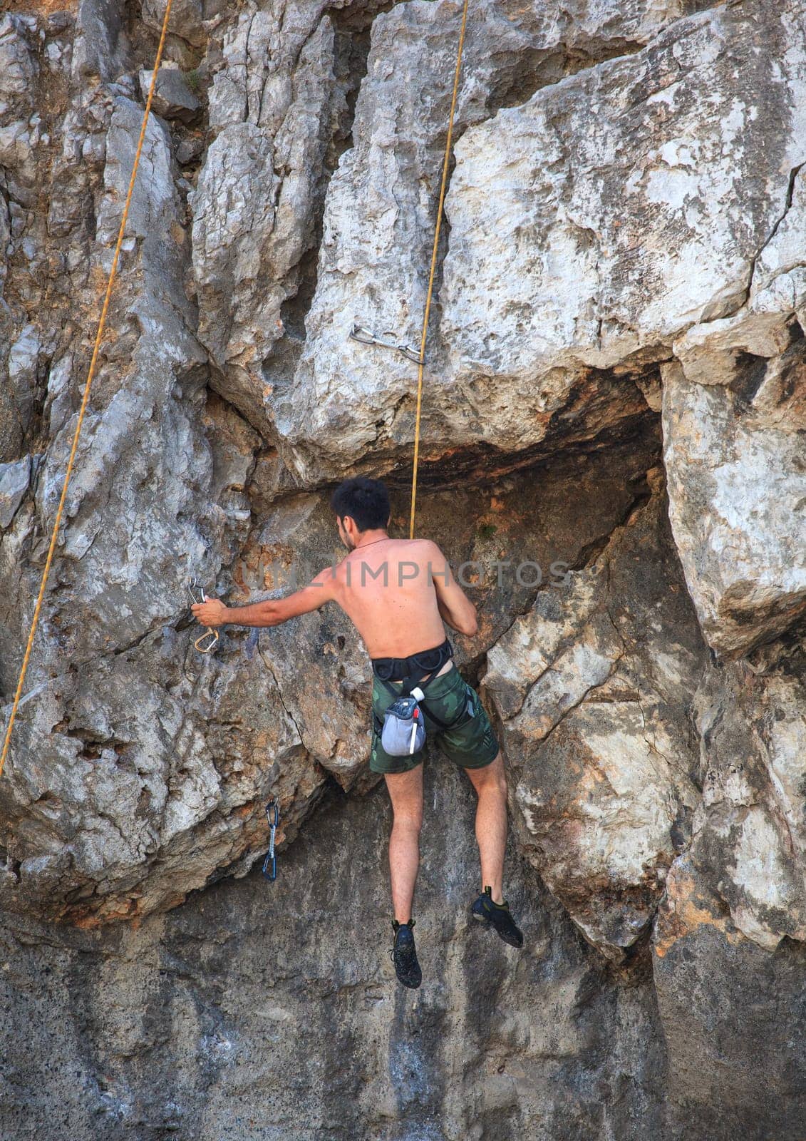 Young Climber on Sistiana rock - Trieste