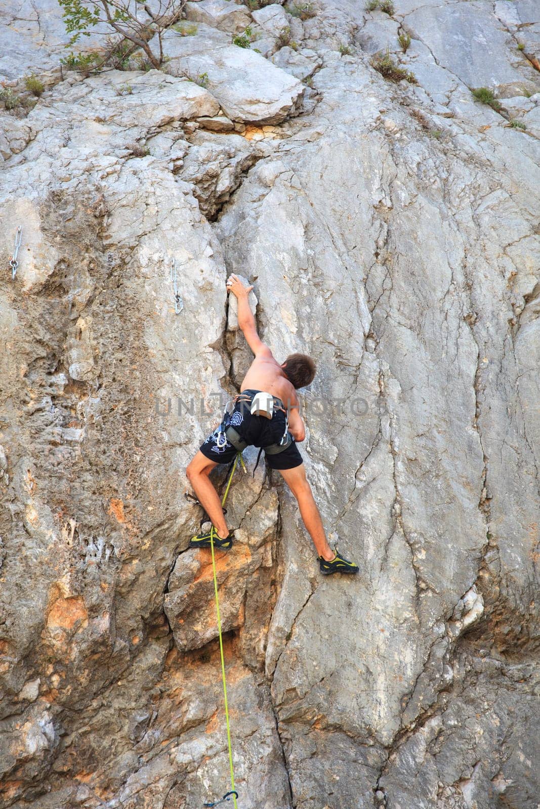 Young Climber on Sistiana rock - Trieste