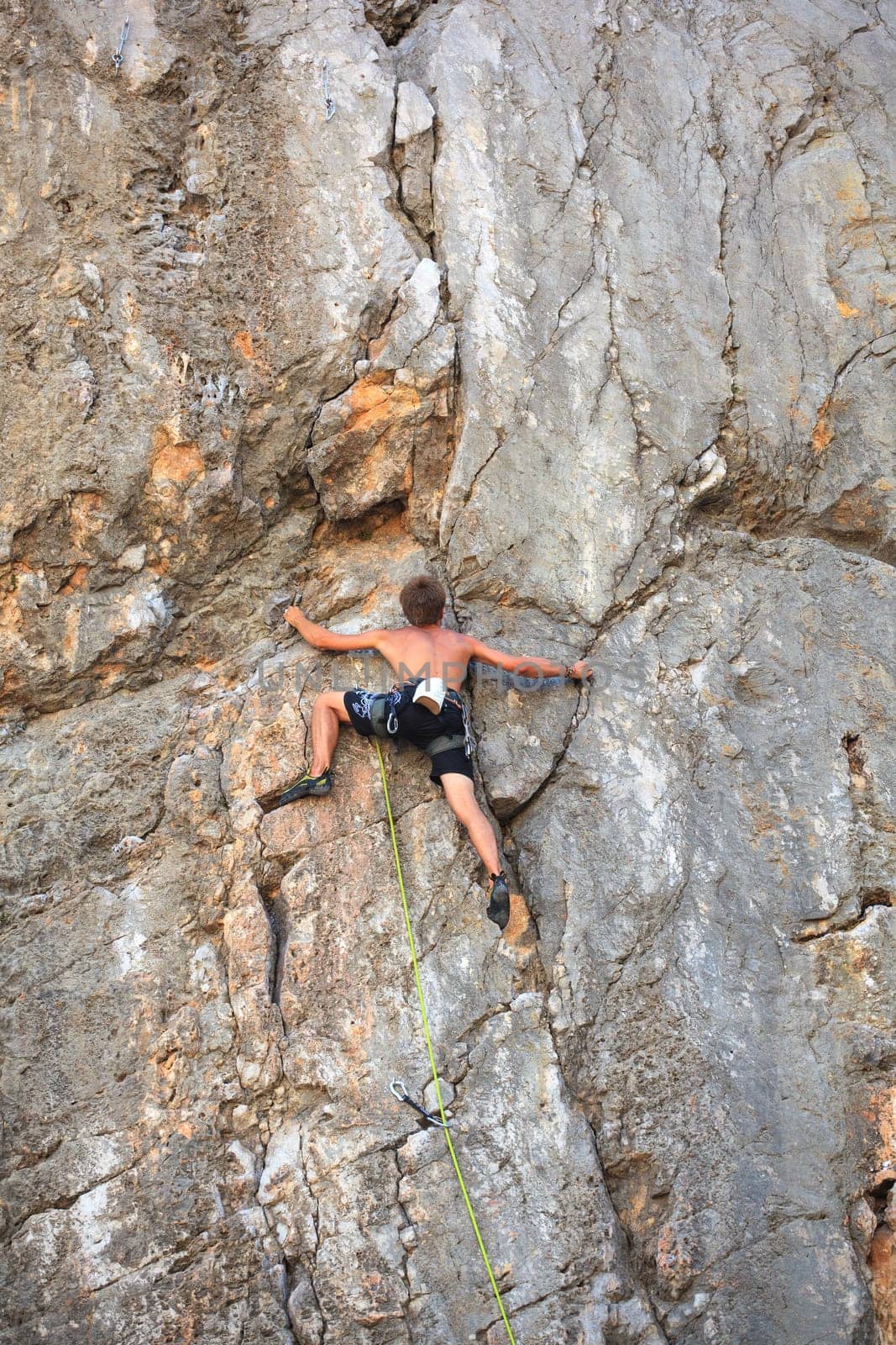 Young Climber on Sistiana rock - Trieste