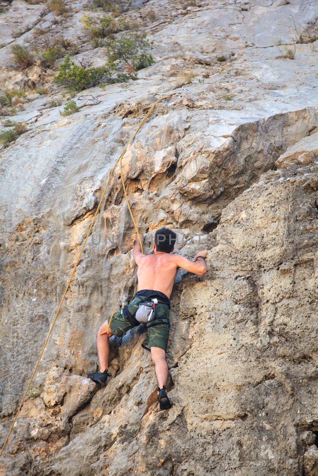 Young Climber on Sistiana rock - Trieste