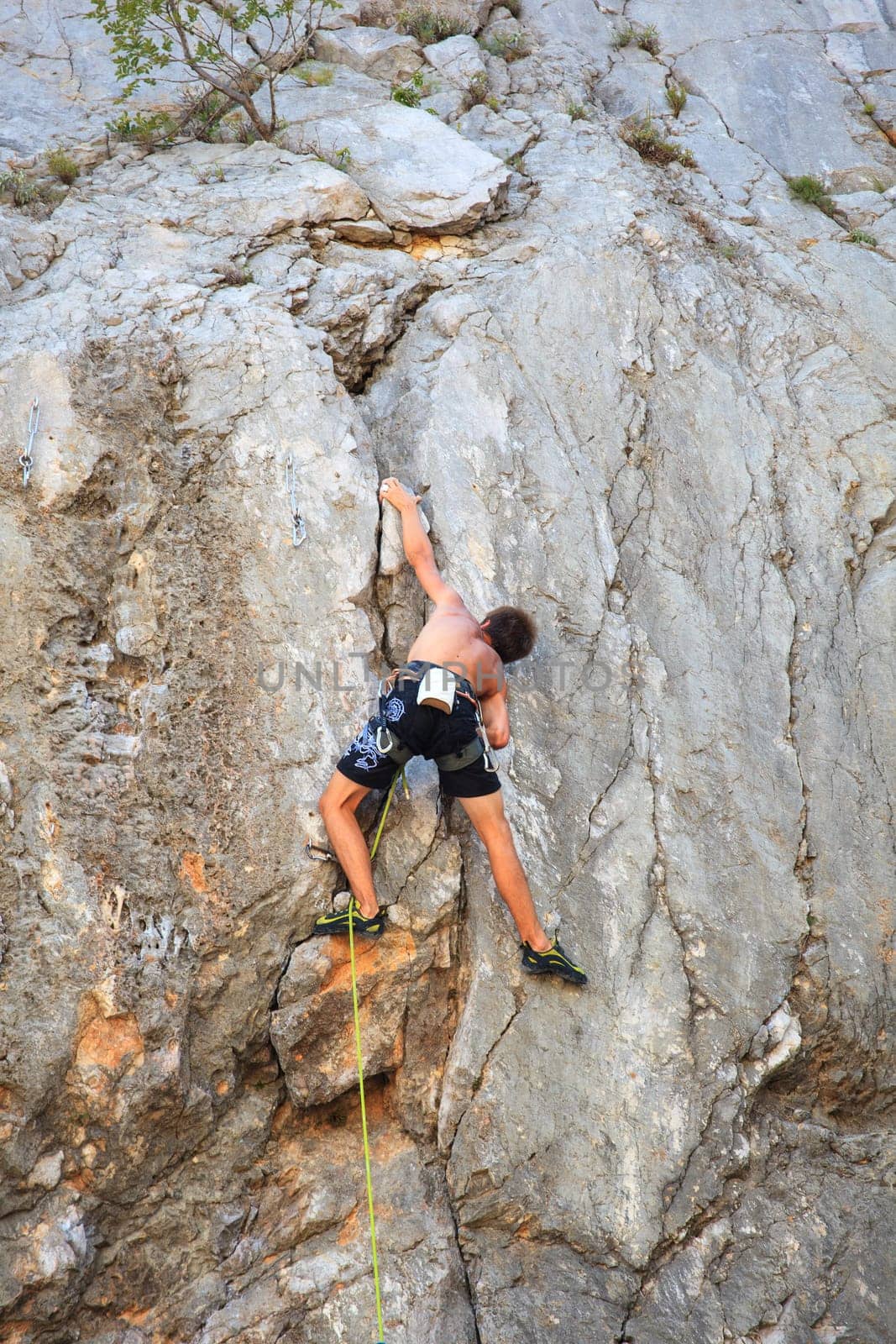 Young Climber on Sistiana rock - Trieste