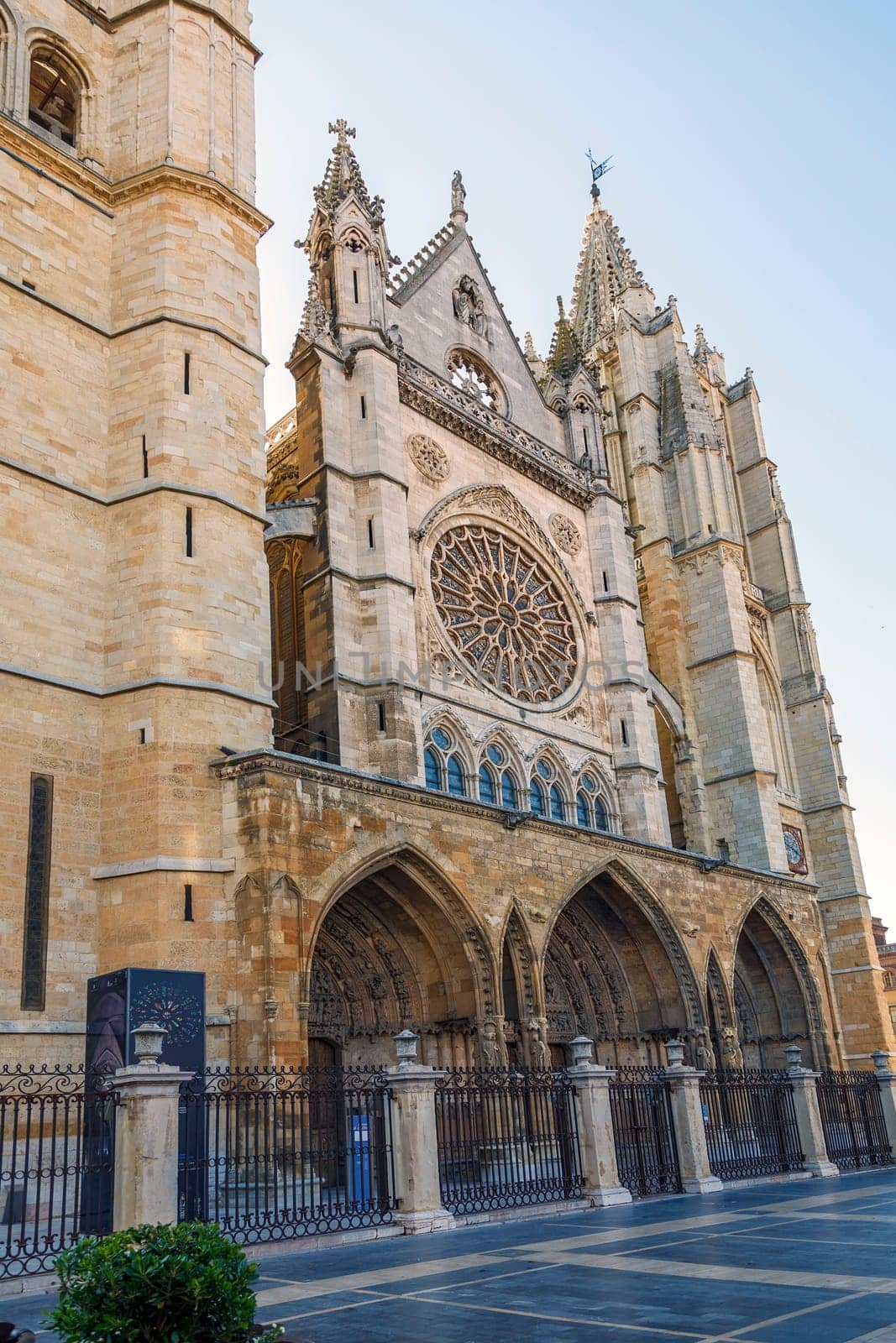 Gothic cathedral of Leon, Castilla Leon, Spain.