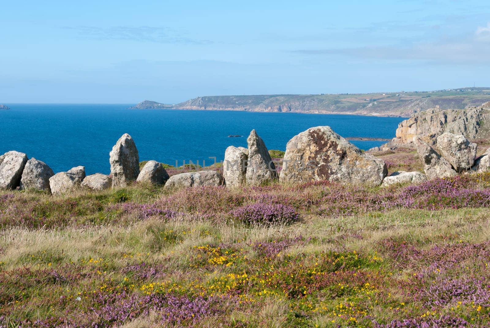 landscape in Land's End in Cornwall