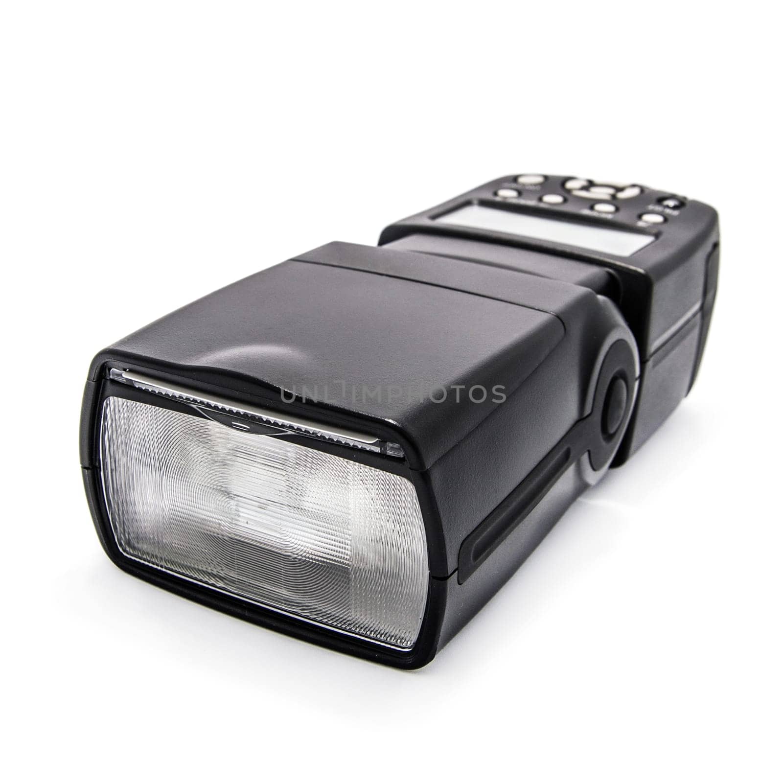 Digital flash on white