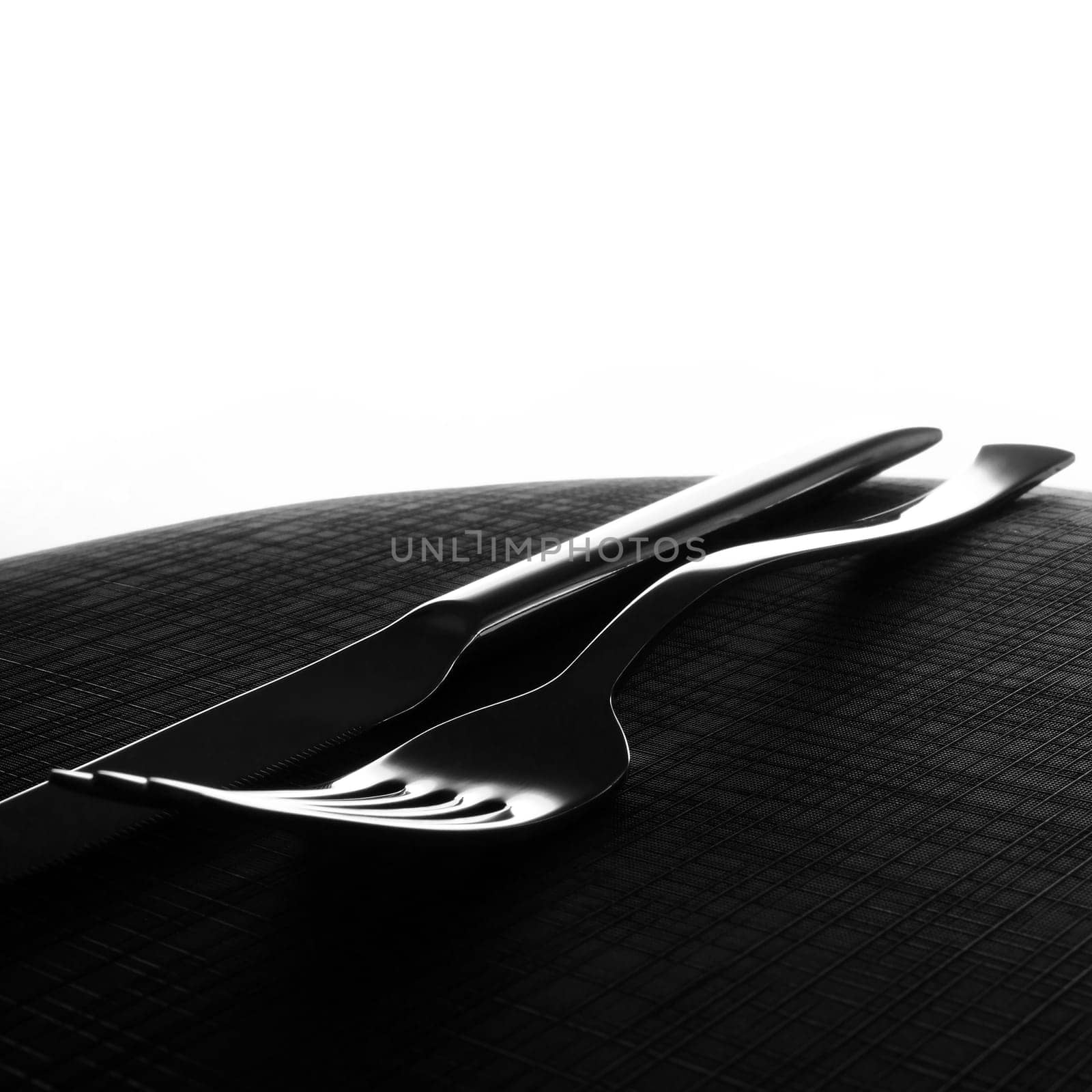 Fork and knife background