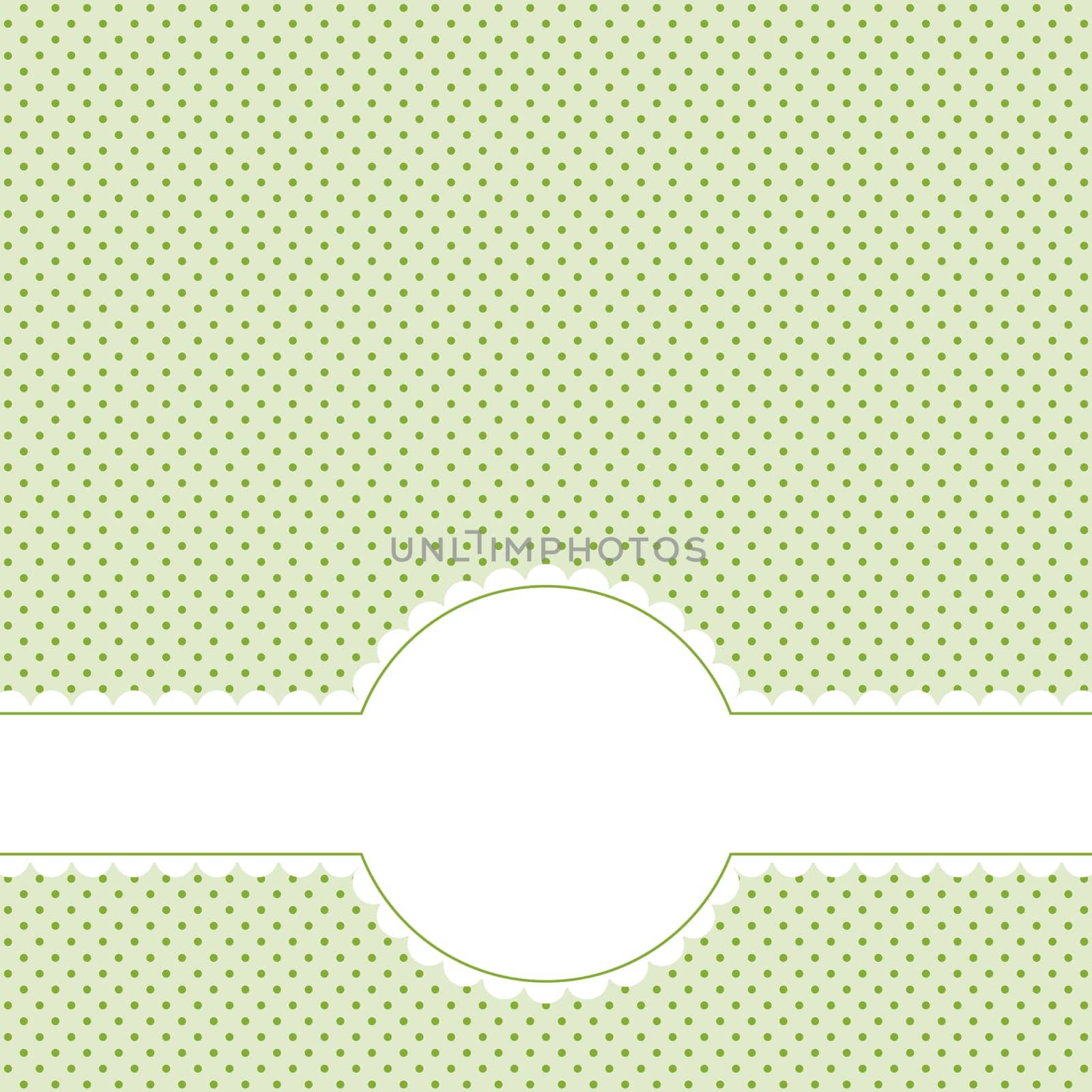 Banner with text space on dot pattern
