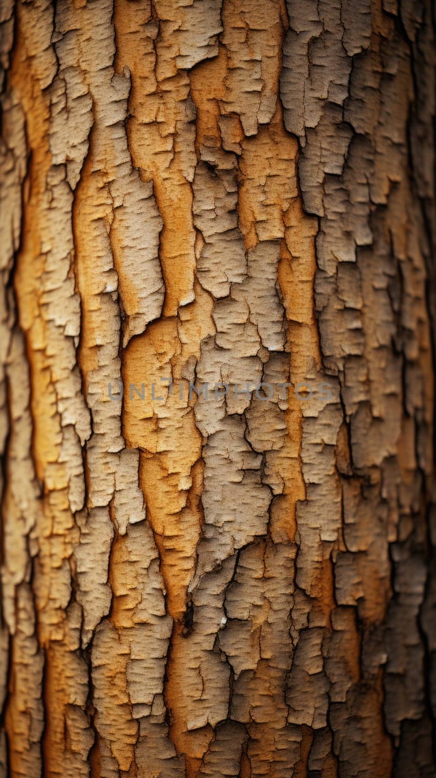A close up of a tree with a crack in it, AI by starush