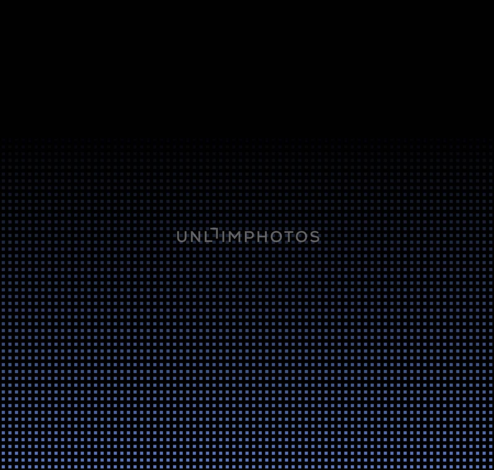 Black background with gradient of blue boxes