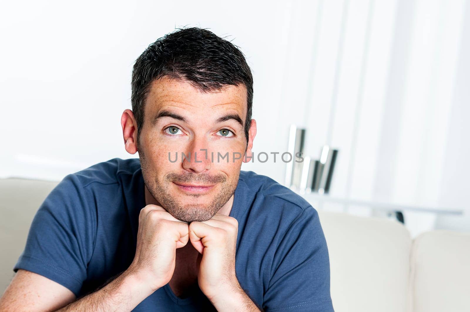natural and relaxed looking young man