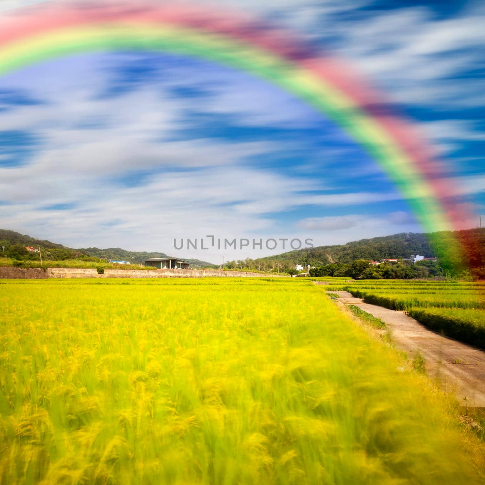 Beautiful place with nice rainbow for adv or others purpose use