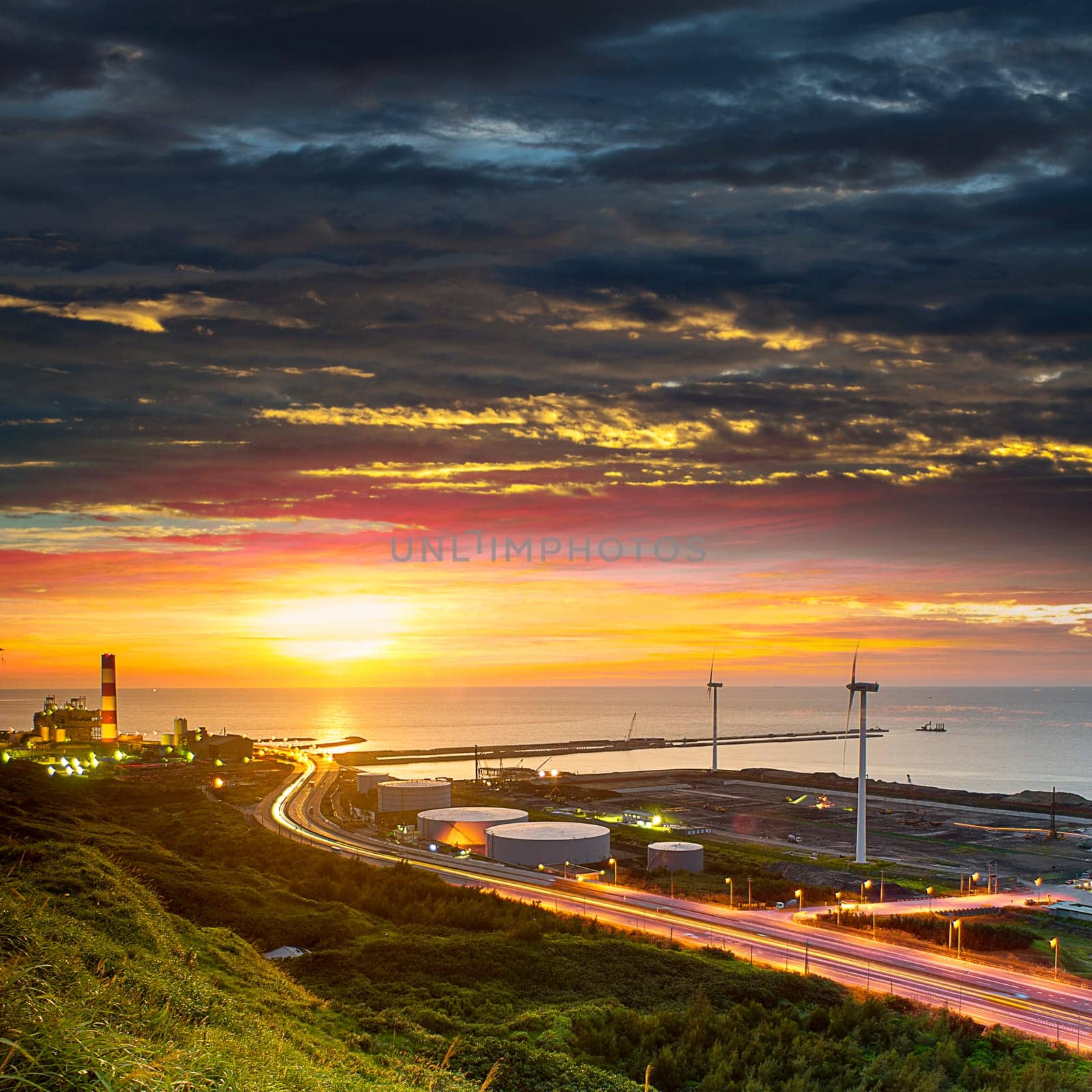 Linkou thermal field sunset for adv or others purpose use, Taiwan