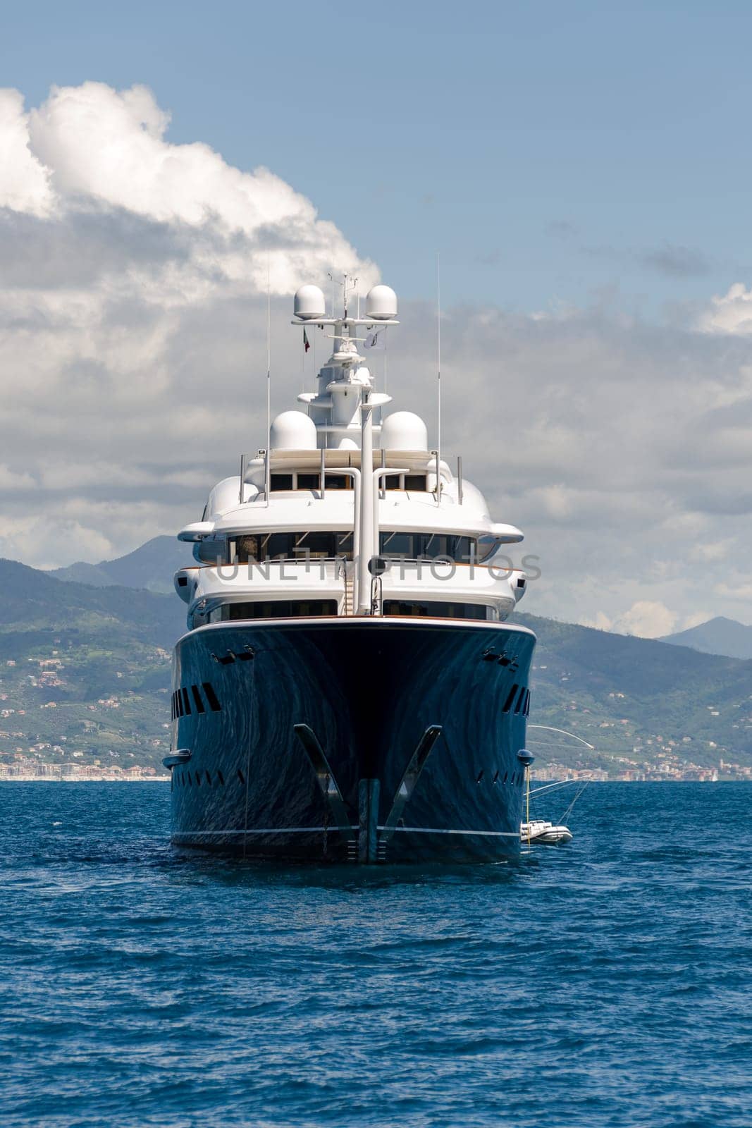 Yacht moored on the sea of Portofino