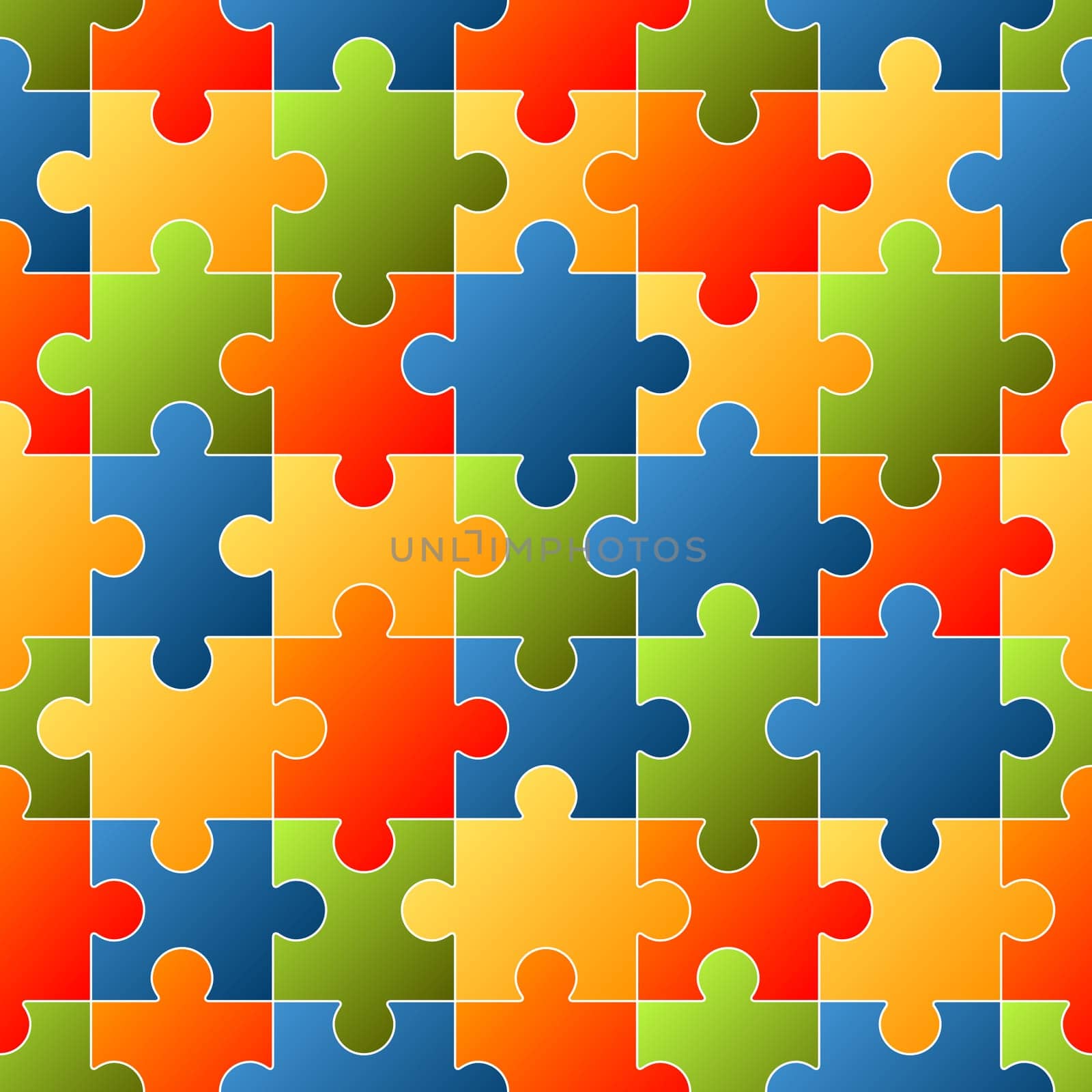 Puzzle pieces background - endless