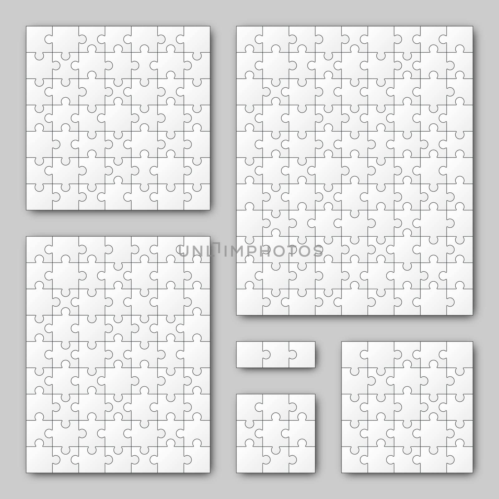 Puzzle Set - white - 6 Puzzle