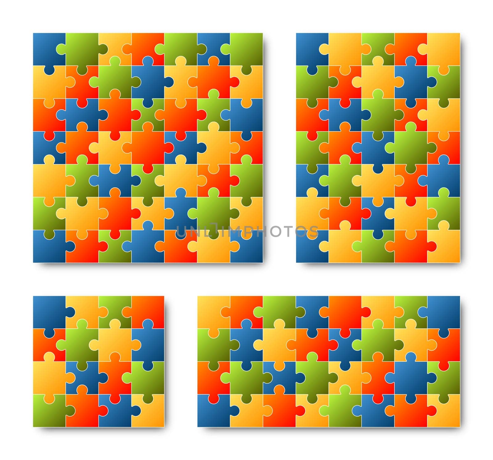 Puzzle Set - colorful - 4 Puzzle