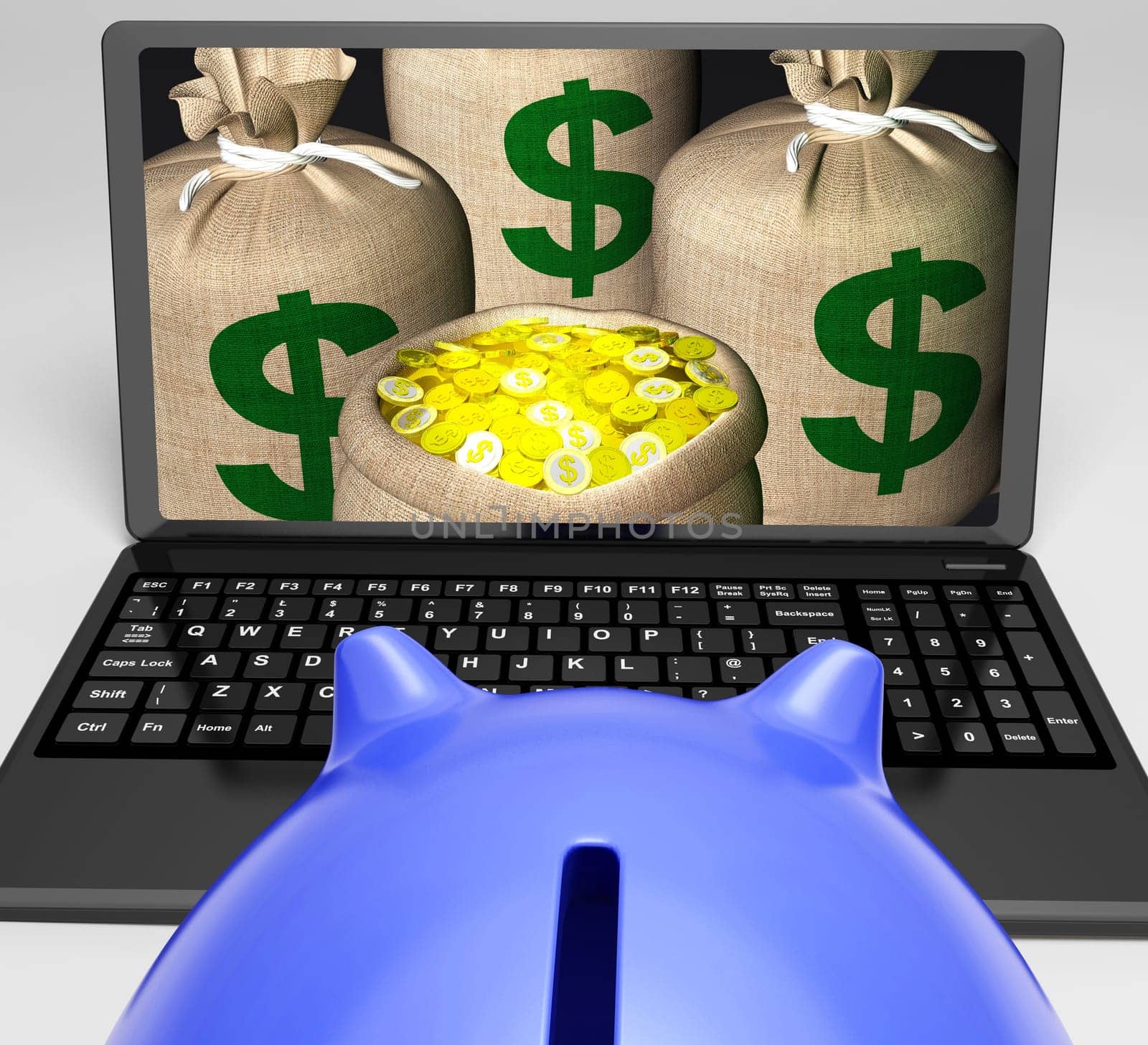 Dollar Sacks Showing Finance Wealth And Prosperity