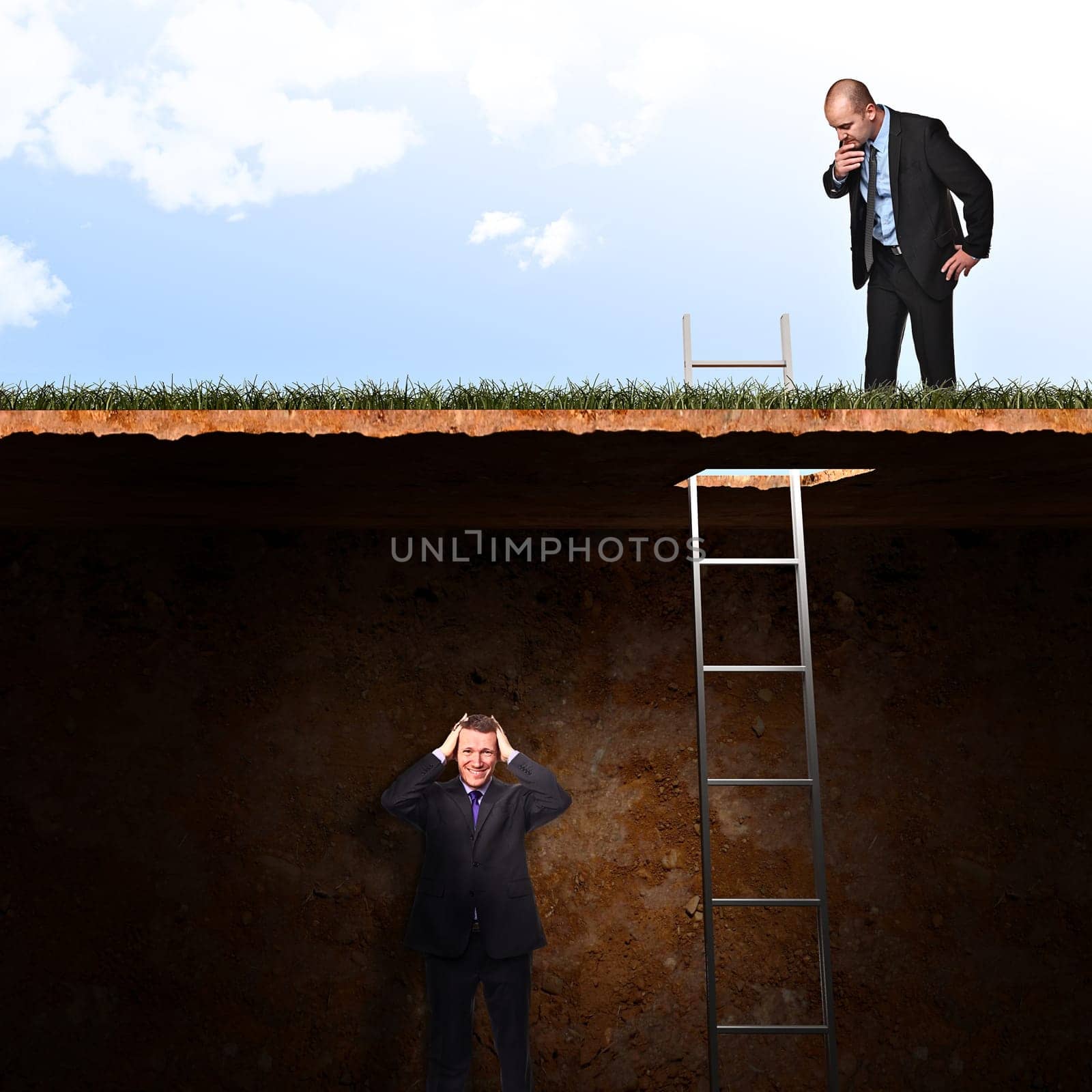 business people and abstract concept