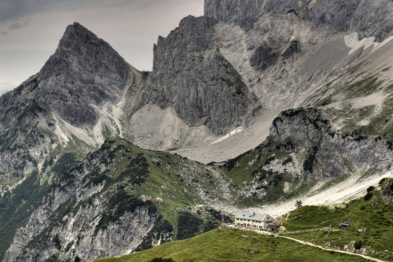 austria dachstein 15-11-2012 panorama of the mountains