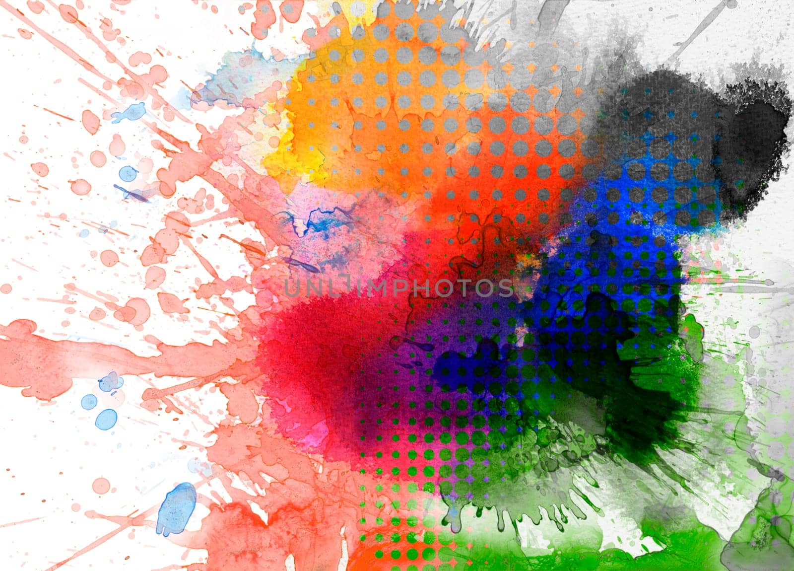 Mixed Media Collage - Abstract Background