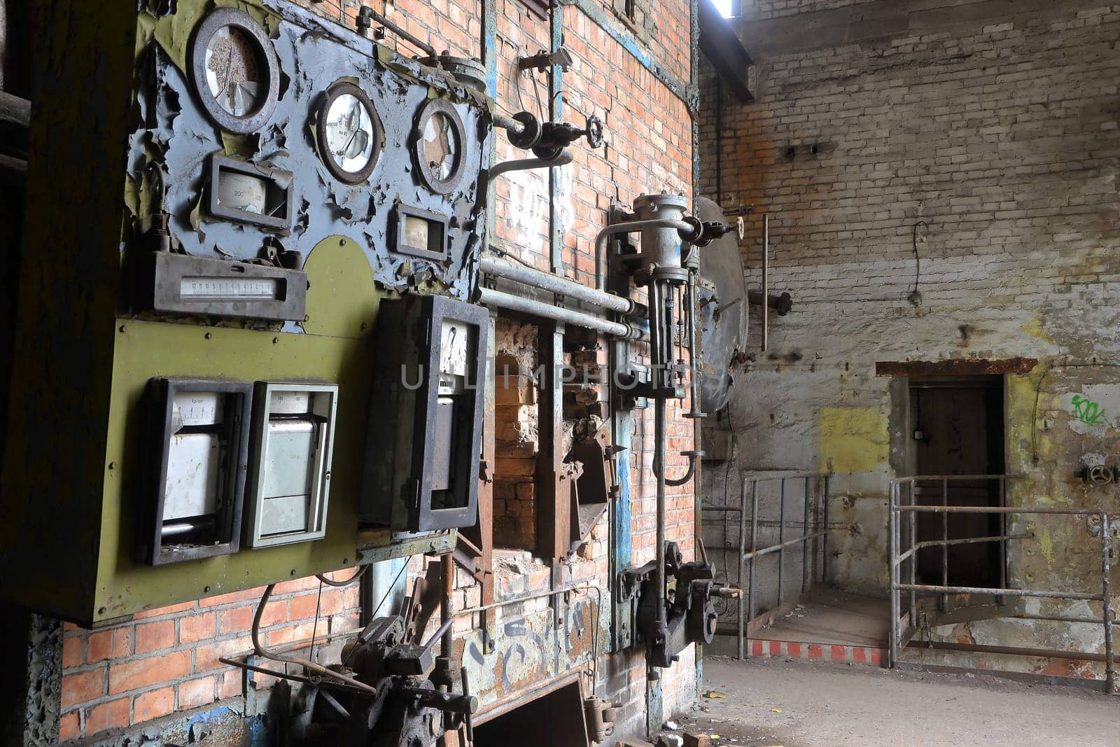Boiler house in a disused factory
