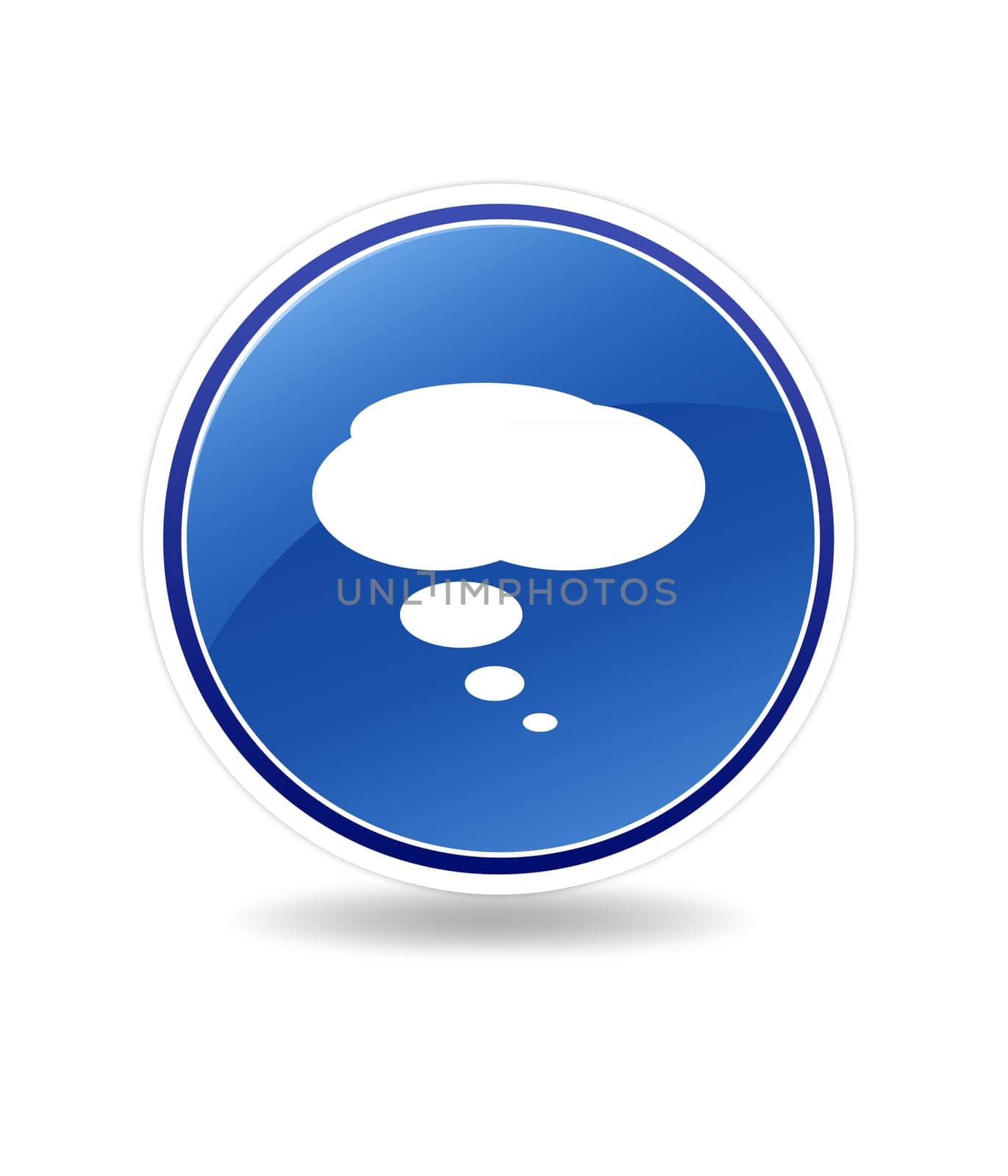 High resolution graphic of a sms icon with speech bubbles.