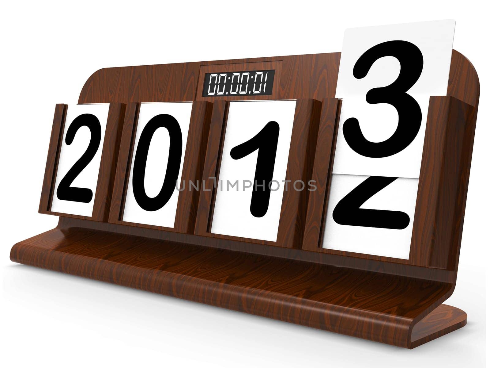 Desk Calendar Representing Year Two Thousand Thirteen
