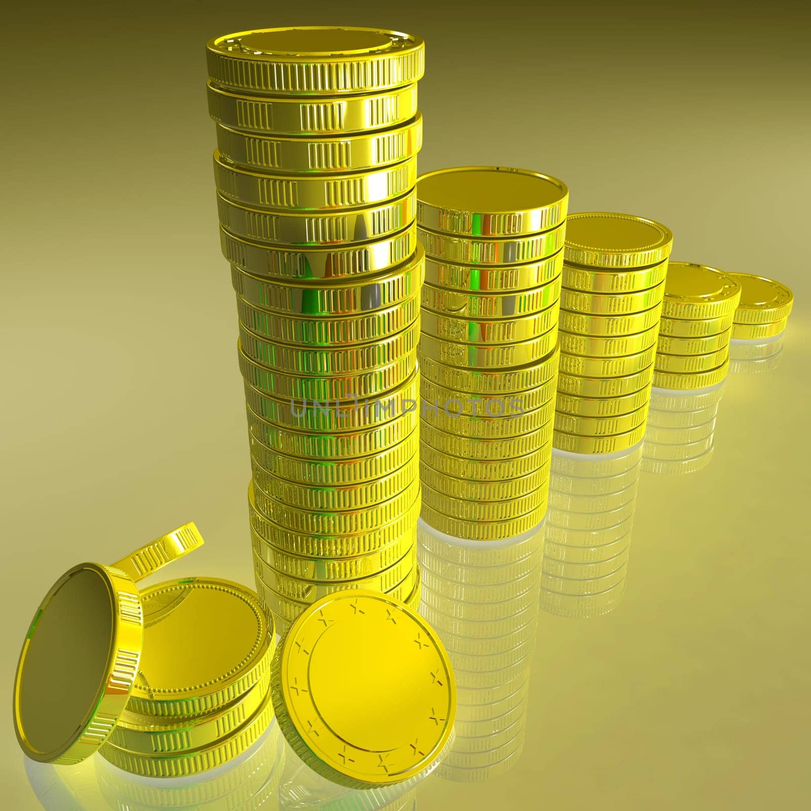 Statistics Of Coins Showing Monetary Reports Or Achievements