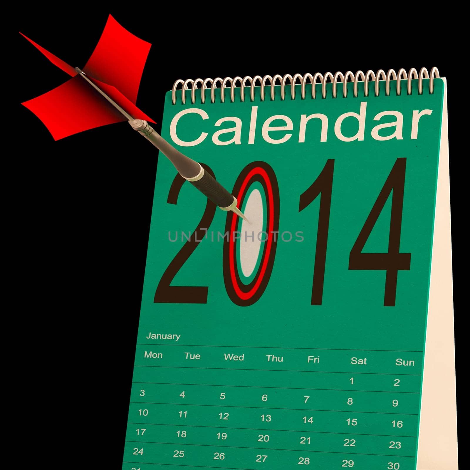 2014 Calendar Showing Business Schedule And Year Plan