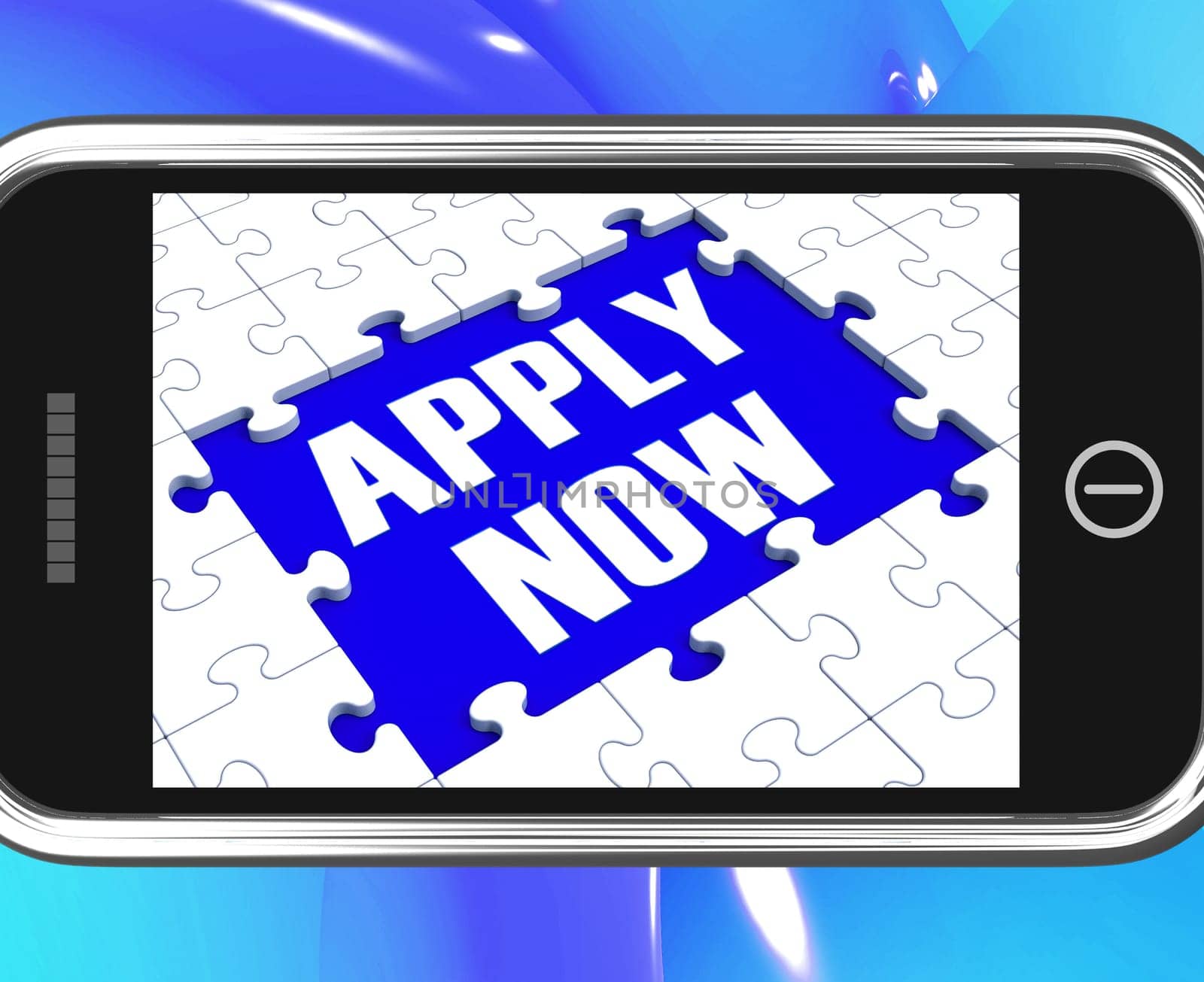 Apply Now On Smartphone Showing Job Applications And Recruitment