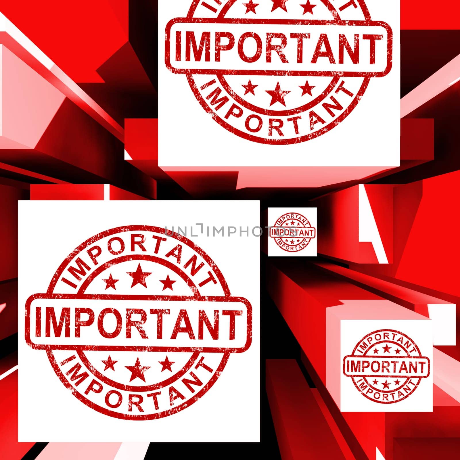 Important On Cubes Shows Importance And Priority