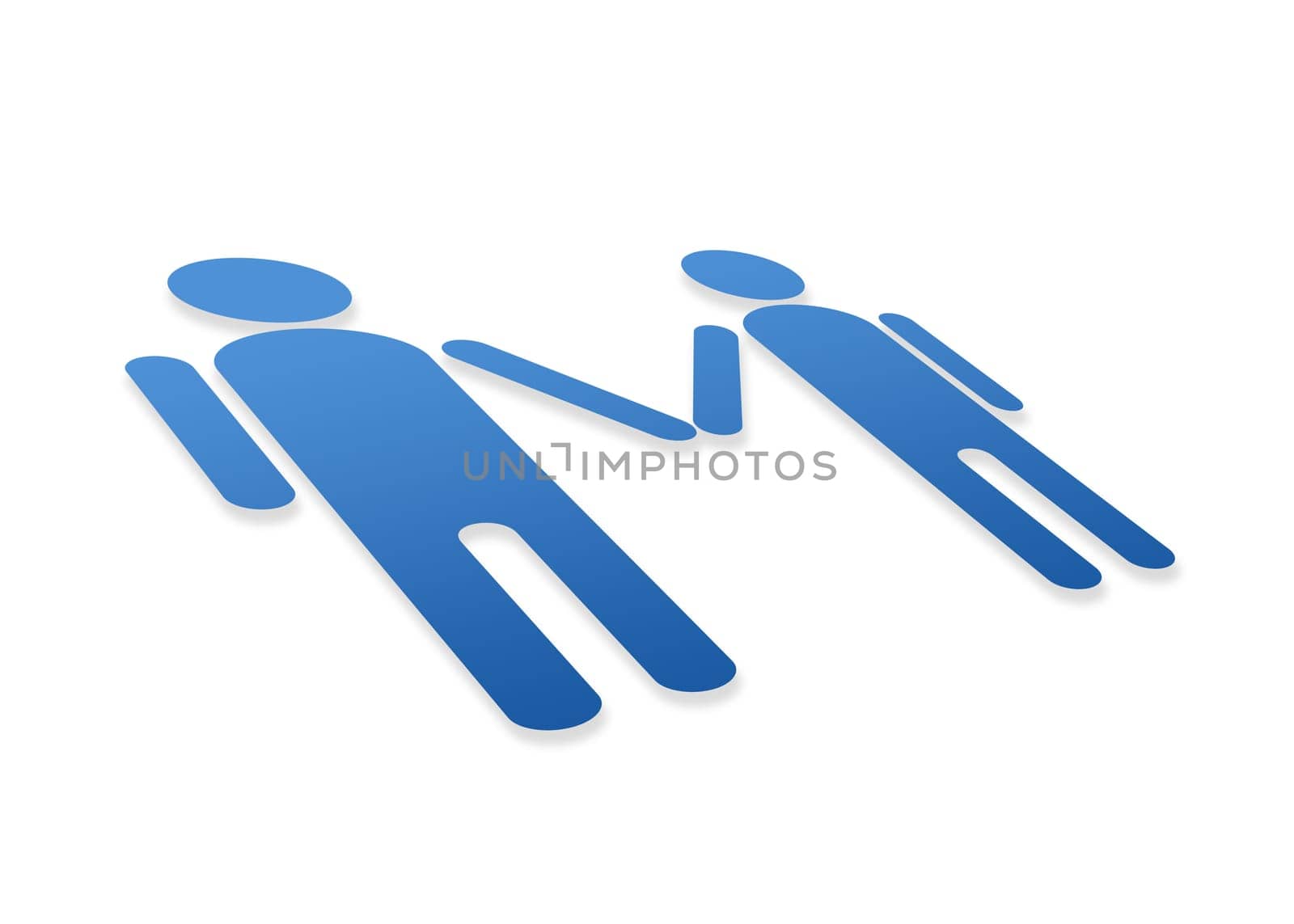 High resolution perspective graphic of a gay male couple.