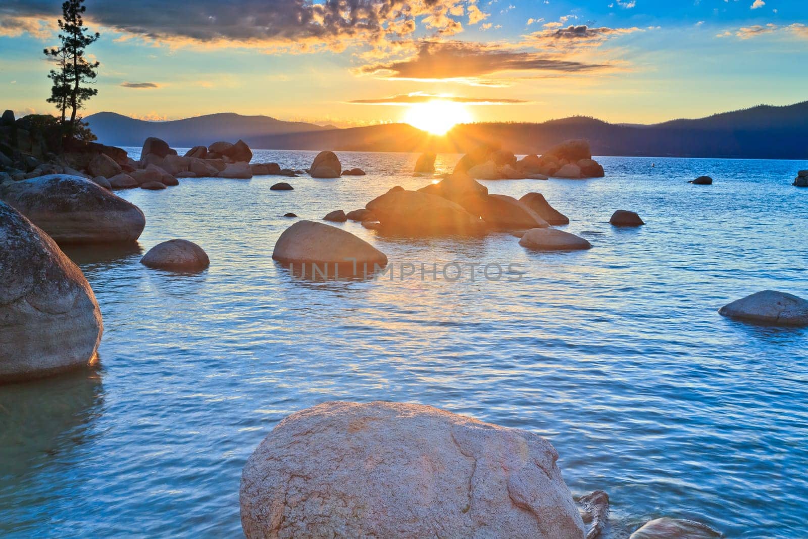 Lake Tahoe at sunset