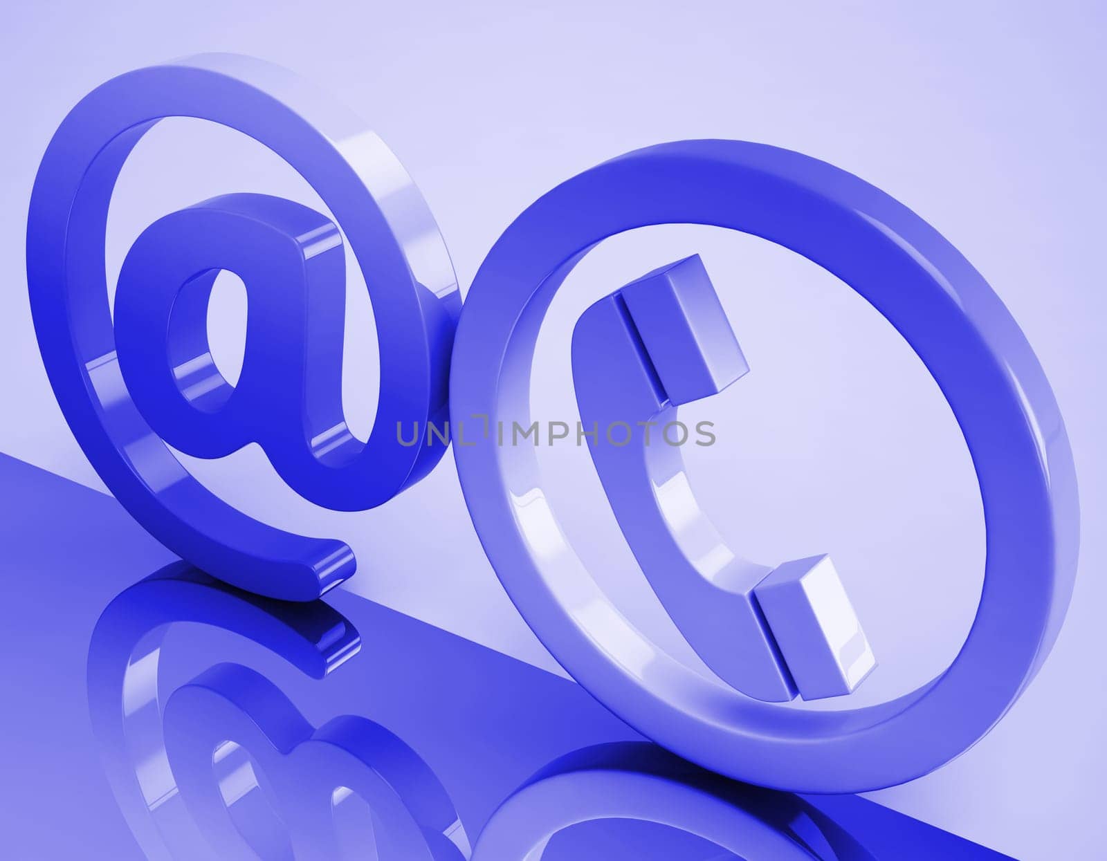 At Phone Sign Meaning E-mail And Telephone Communication