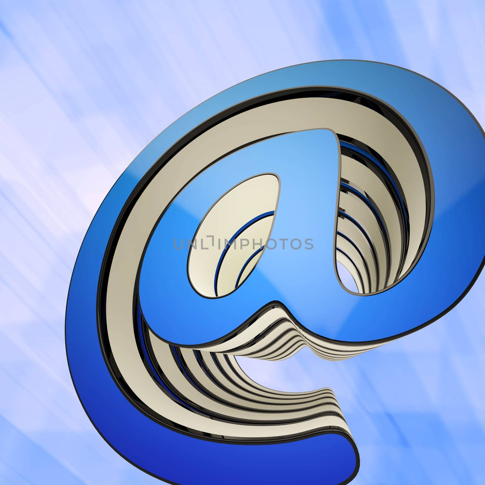 At-Symbol Showing Communication Online Through www.