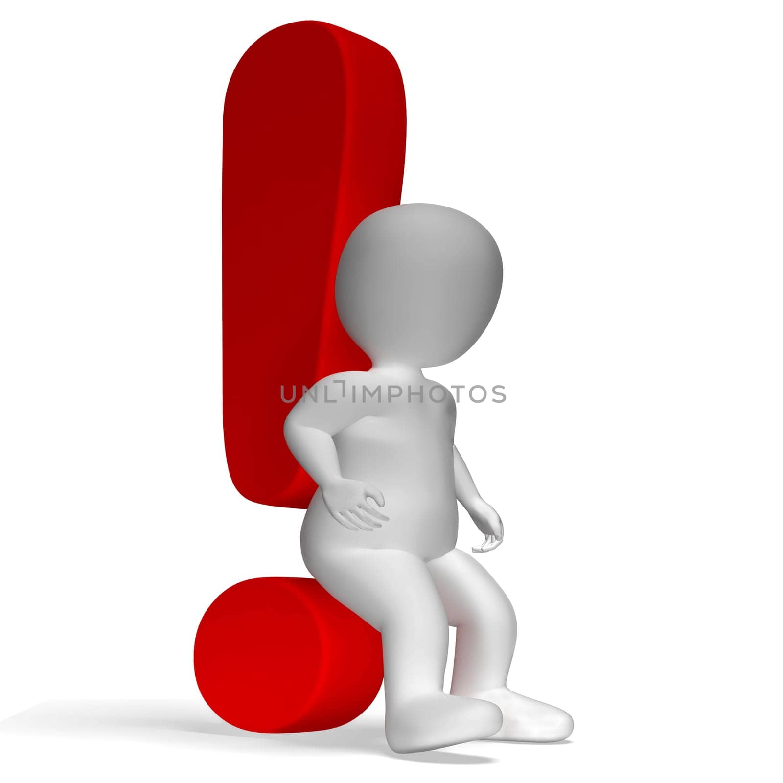 Exclamation Mark Shows Attention Risk And Danger