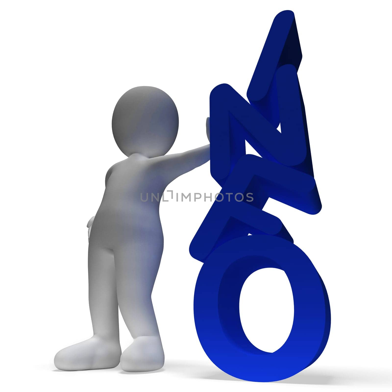 Info Letters And Man Shows Information And Support