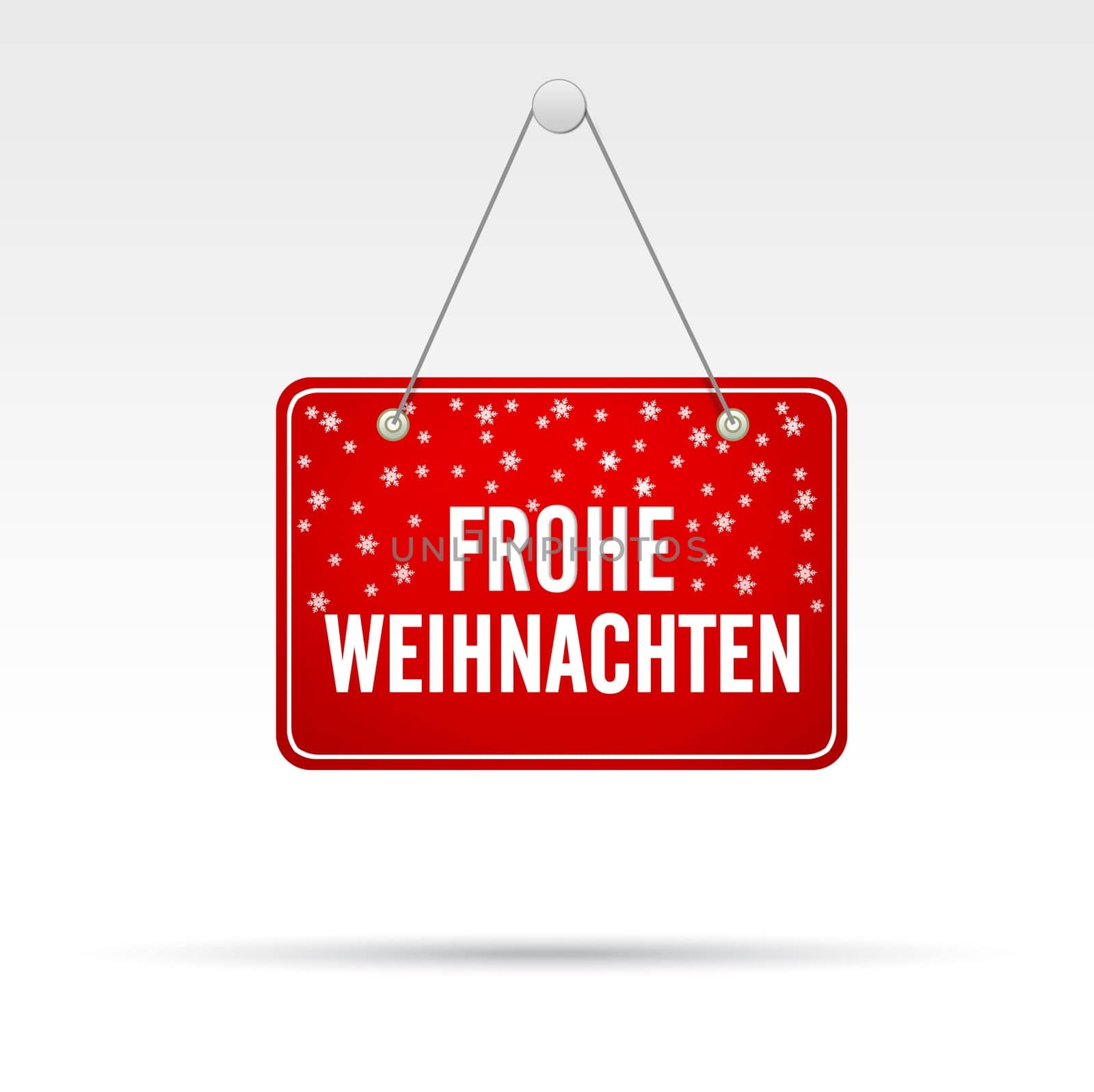 Merry Christmas Store Sign (In German)