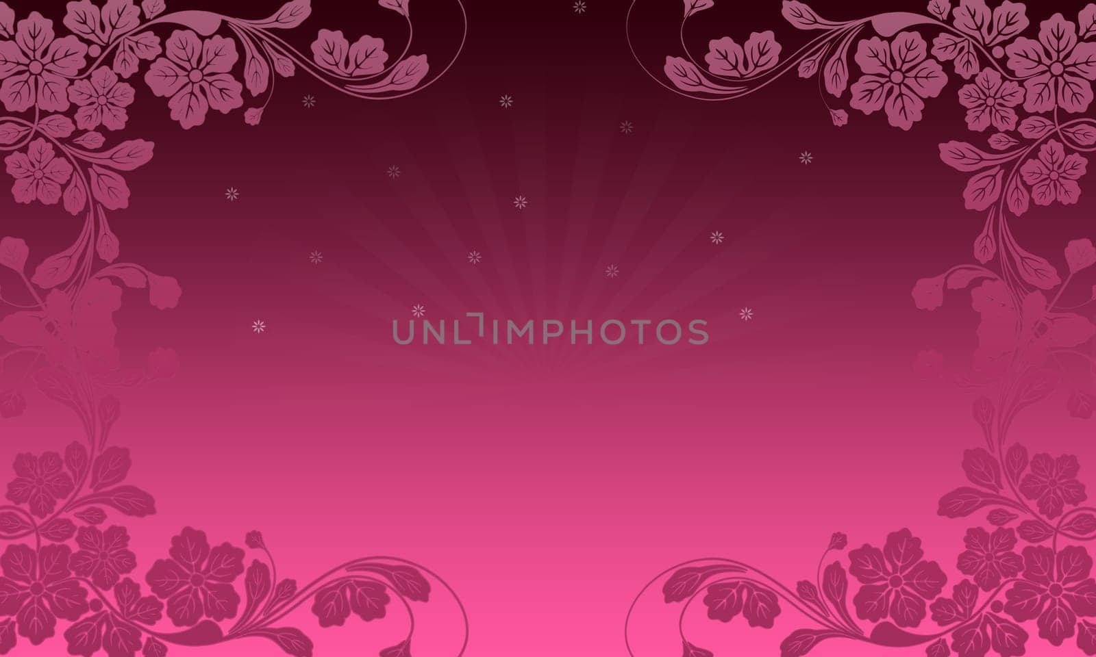 High resolution pink wallpaper with floral elements.