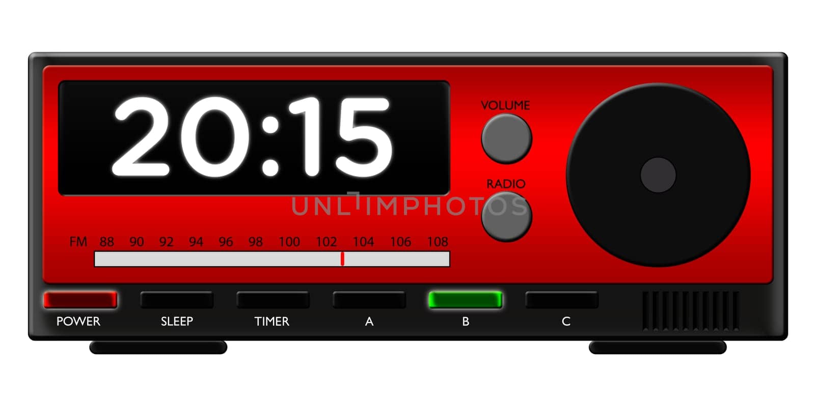 Retro Alarm Clock as retro drawing