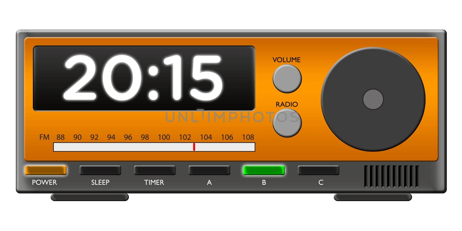 Retro Alarm Clock as retro drawing