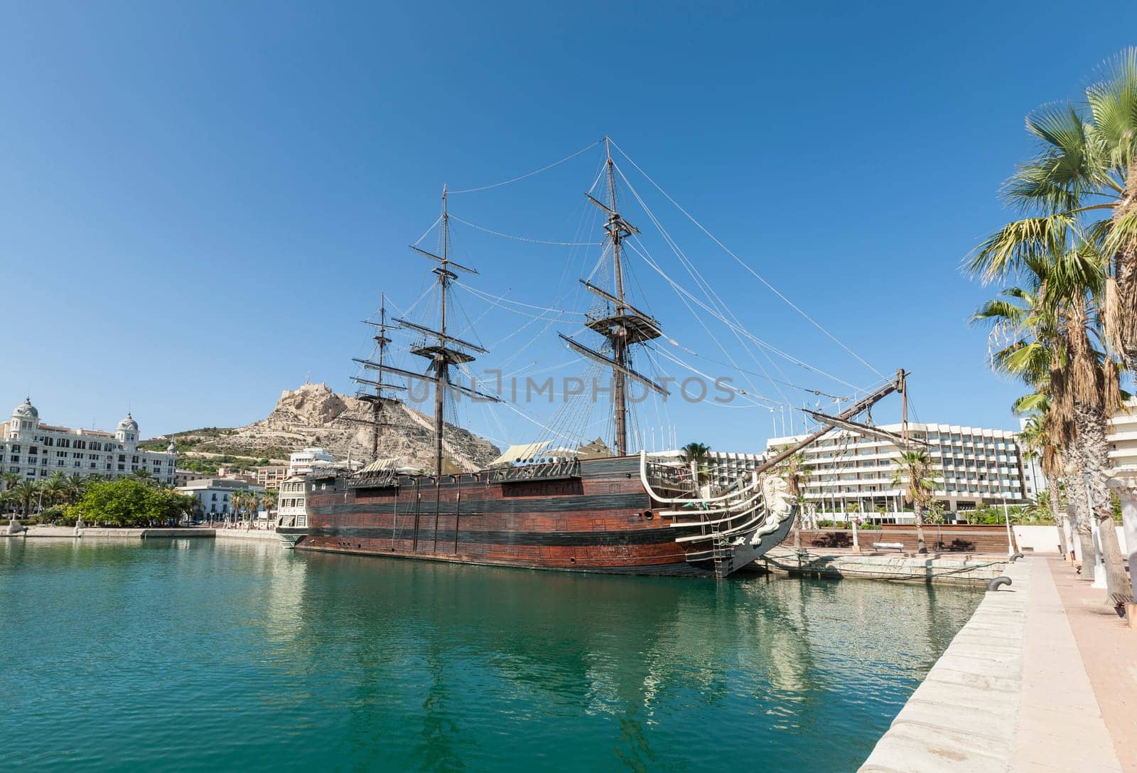 View of the harbour in Alicante