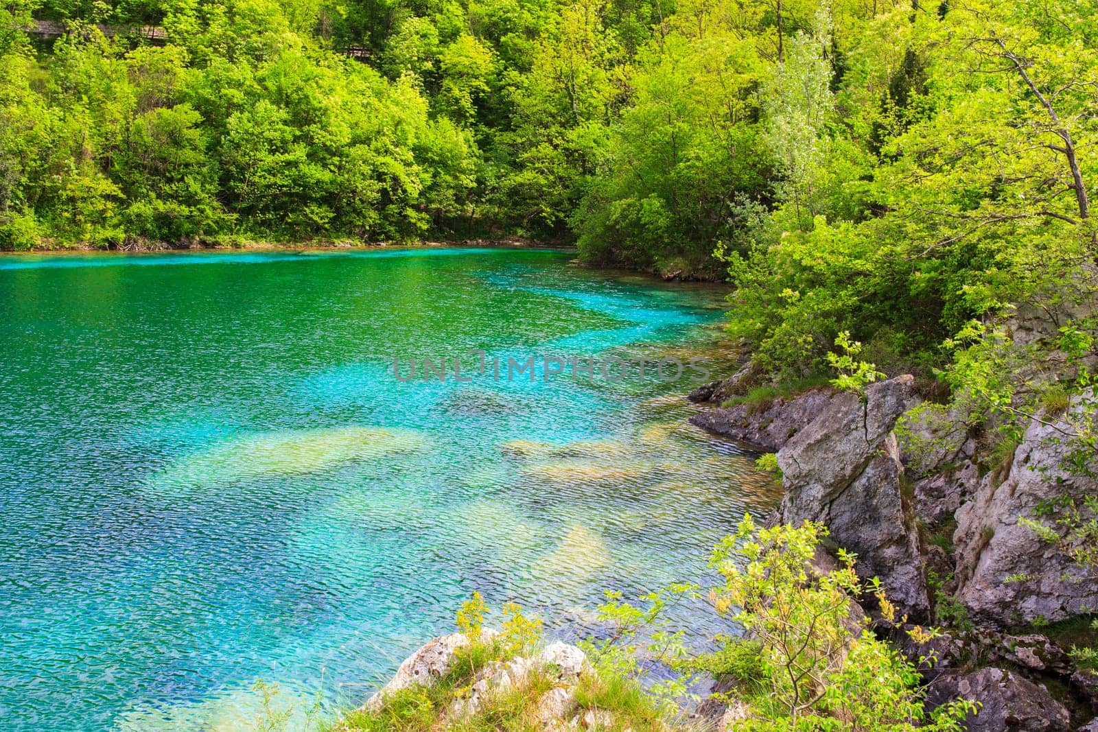 View of Cornino lake in Friuli Venezia Giulia, Italy