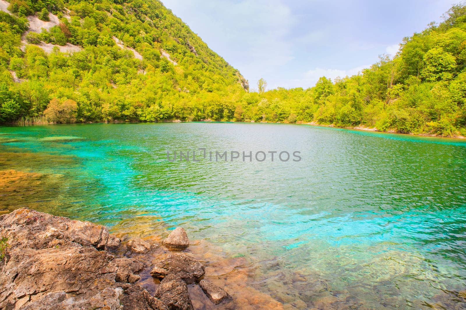 View of Cornino lake in Friuli Venezia Giulia, Italy