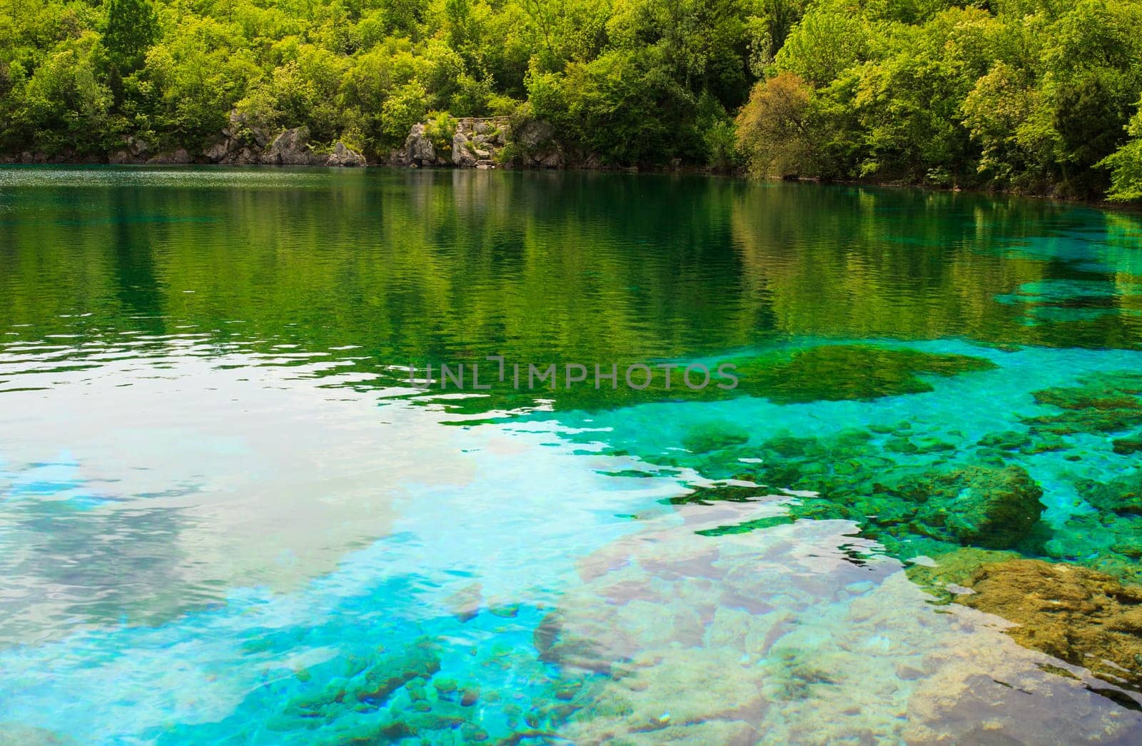 View of Cornino lake in Friuli Venezia Giulia, Italy